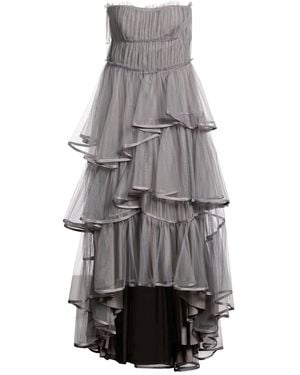 Alberta Ferretti Midi Dress Polyamide - Grey