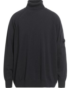 C.P. Company Charcoal Turtleneck Virgin Wool, Polyester - Blue