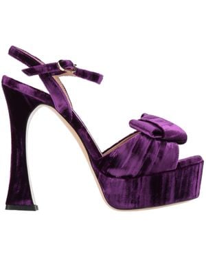 FRANCESCO SACCO Sandals Textile Fibers - Purple