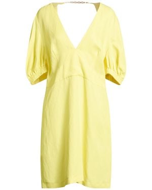Twinset Mini Dress Viscose, Linen - Yellow