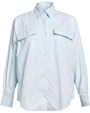 Moncler Sky Shirt Cotton, Polyamide - Blue