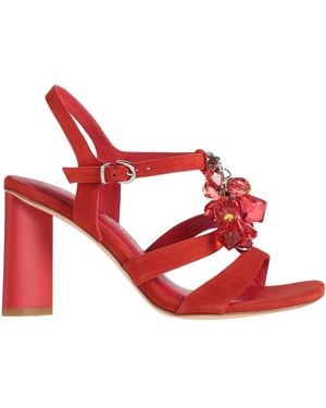 Luciano Barachini Sandals Leather - Red