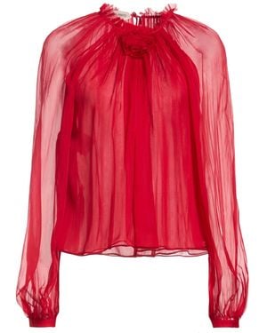 Alberta Ferretti Top Silk - Red