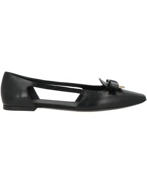 Ferragamo Ballet Flats - Black