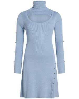 No Secrets Mini Dress - Blue