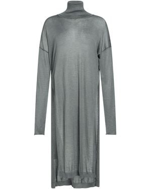 Isabel Benenato Military Turtleneck Cashmere, Silk - Grey