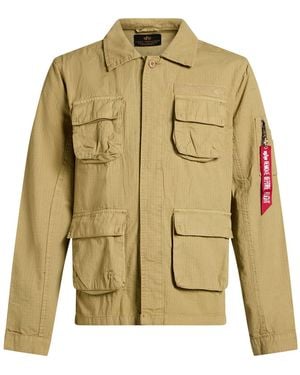 Alpha Industries Khaki Jacket Cotton - Natural
