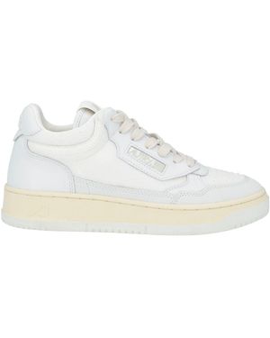 Autry Trainers Leather, Textile Fibres - White