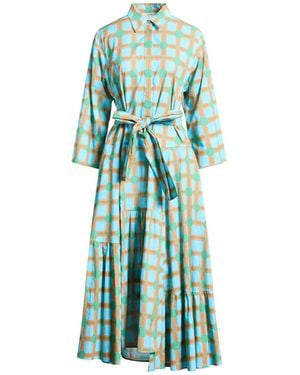 ODEEH Azure Midi Dress Cotton - Green