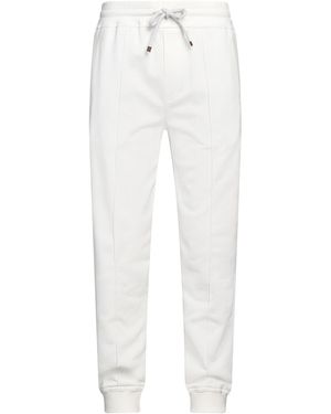 Brunello Cucinelli Trousers Cotton - White