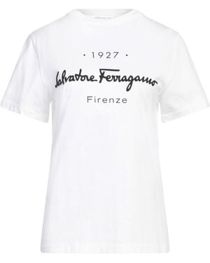 Ferragamo T-Shirt Cotton - White