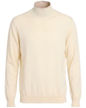 Cruna Ivory Turtleneck Wool - White
