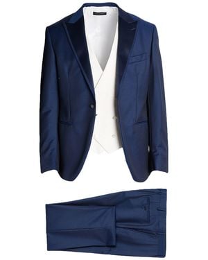 Luigi Bianchi Suit Virgin Wool, Mohair Wool - Blue