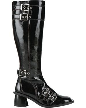 Ganni Boot Textile Fibers - Black