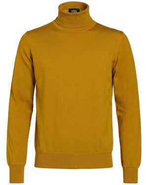 Alpha Studio Rollkragenpullover - Gelb