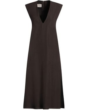 Calcaterra Midi Dress Viscose, Silk - Black