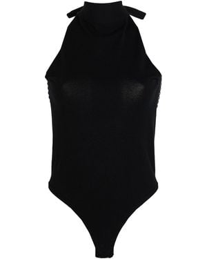 Liu Jo Bodysuit Viscose, Polyester, Polyamide, Elastane - Black