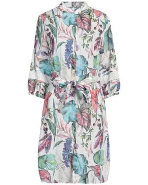 120% Lino Midi Dress - White