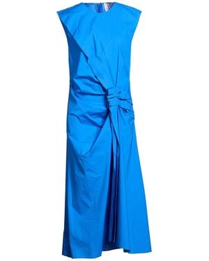 Mantu Midi Dress Cotton - Blue