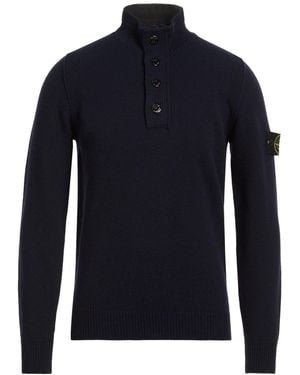 Stone Island Turtleneck Wool, Polyamide - Blue