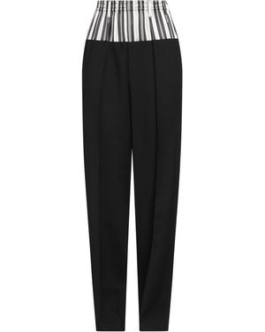 Fendi Trousers Virgin Wool, Polyamide, Silk - Black