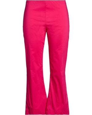 Liviana Conti Fuchsia Trousers Cotton, Polyamide, Elastane - Pink