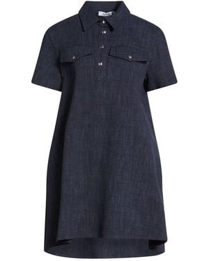 Please Mini Dress Viscose, Polyamide, Elastane - Blue