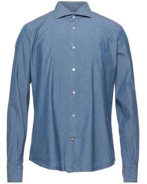 Mazzarelli Denim Shirt Cotton - Blue