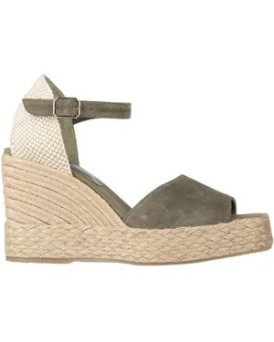 Palomitas By Paloma Barcelo' Military Espadrilles Leather, Textile Fibres - Natural