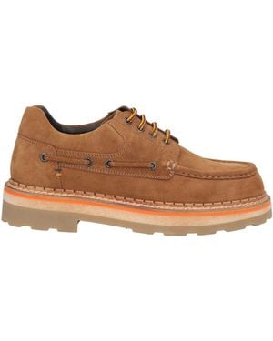 Barracuda Camel Lace-Up Shoes Soft Leather - Brown