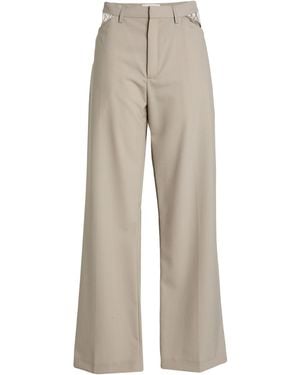 Dion Lee Pants Wool - Natural