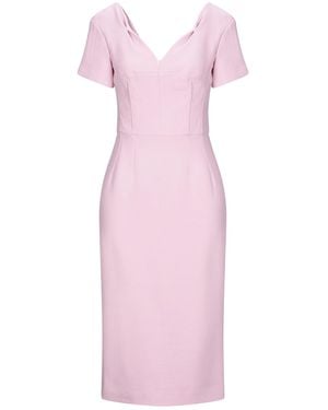 Dolce & Gabbana Midi Dress Virgin Wool, Polyamide, Elastane, Cotton, Paper - Pink