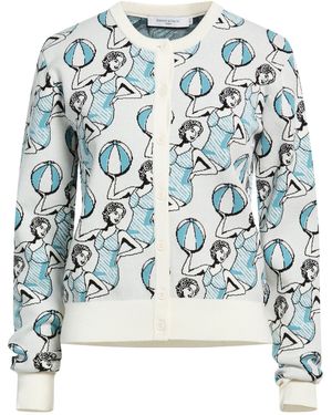 Maison Kitsuné Cardigan Viscose, Polyamide - Blue