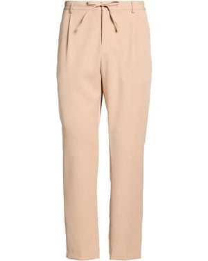Daniele Alessandrini Trousers Polyester, Elastane - Natural