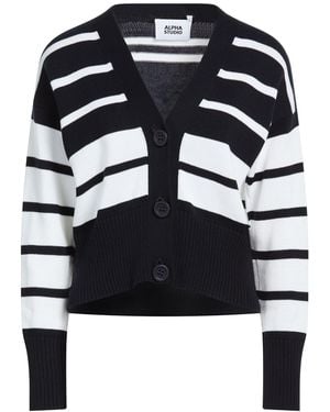 Alpha Studio Midnight Cardigan Cotton - Blue
