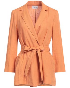 Niu Blazer Linen, Cotton - Orange