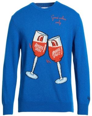 MC2 Saint Barth Azure Sweater Wool, Viscose, Polyamide, Cashmere - Blue