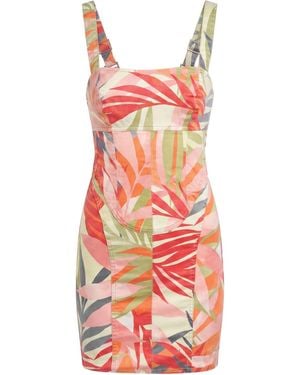 Guess Mini Dress Lyocell, Cotton, Elastomultiester, Elastane - Red