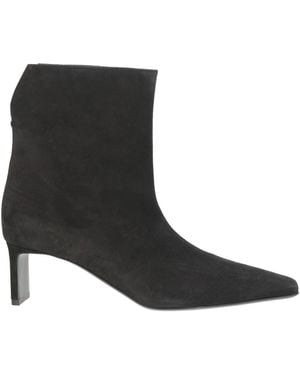 KHAITE Ankle Boots Leather - Black