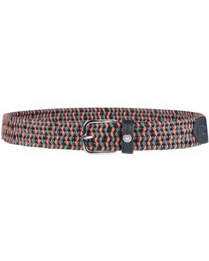 Paul & Shark Belt Polyester, Wool, Rubber, Cotton, Cow Leather - Orange