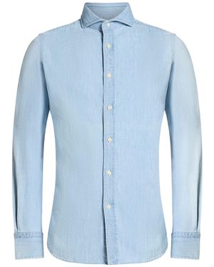 Moorer Denim Shirt Cotton - Blue