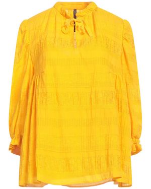Manila Grace Top Cotton, Viscose - Yellow