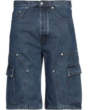Palm Angels Denim Shorts - Blue