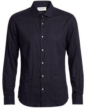 MASTRICAMICIAI Midnight Shirt Tencel - Blue