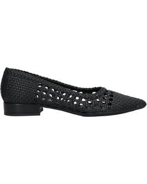 Pas De Rouge Ballet Flats - Black