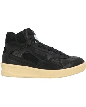 Jil Sander Sneakers Leather, Textile Fibers - Black