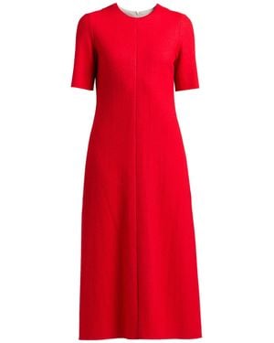 Erika Cavallini Semi Couture Midi Dress Wool - Red