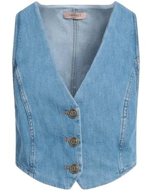 Twinset Tailored Vest Cotton - Blue