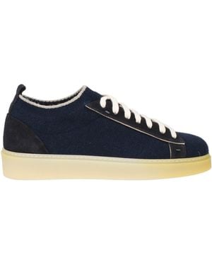 Eleventy Trainers Textile Fibres, Leather - Blue