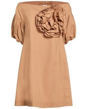 Soallure Mini Dress Cotton, Polyamide, Elastane - Natural